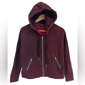 THE KOOPLES Sport Full-Zip XS Hoodie Jacket w Chain, Zip-Pockets Luxury Paris